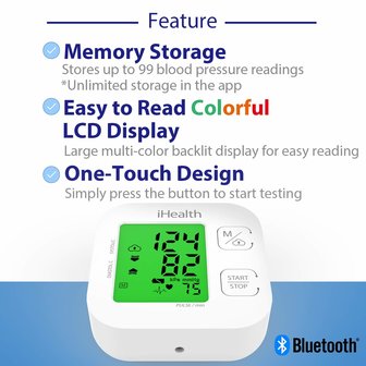 RoboHome iHealth draadloze bloeddrukmeter