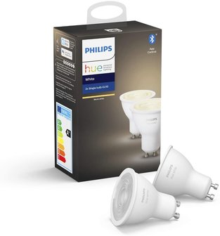 RoboHome - Philips Hue GU10 Duopack - wit