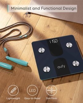 www.robohome.nl - Eufy slimme weegschaal C1 zwart