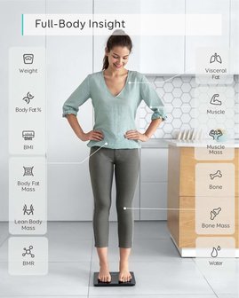 www.robohome.nl - Eufy slimme weegschaal C1 zwart
