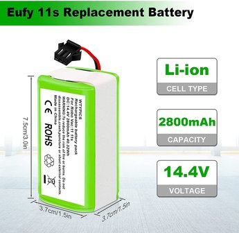 RoboHome - Batterij voor Eufy robotstofzuigers