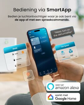 Pro Breeze luchtontvochtiger | 12 liter/dag | www.robohome.nl