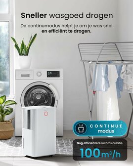 Pro Breeze luchtontvochtiger | 12 liter/dag | www.robohome.nl