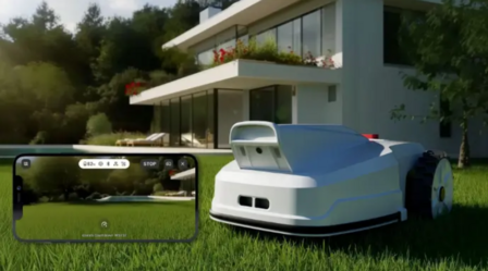 FJD FV2000 robotmaaier | tot 2.000 m2 maaien zonder grensdraad | verkrijgbaar bij www.robohome.nl