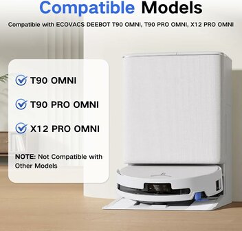 Accessoireset voor Ecovacs Deebot T90 en X12 | www.robohome.nl