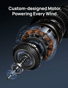 Dreo HTF018 torenventilator zwart met DC motor en afstandsbediening | www.robohome.nl