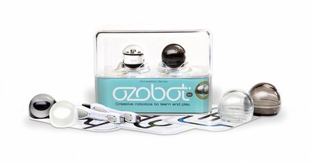 Ozobot 2.0 Bit Dual Pack (Crystal White &amp; Titanium Black)