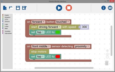 www.robohome.nl - Thymio 2 speelgoed robot