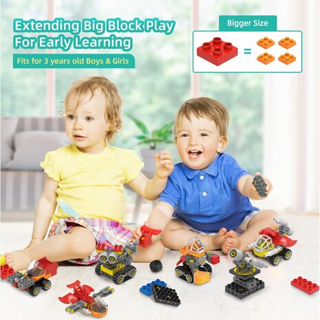 Makerzoid Big Building Blocks Mechanical Engineering Team | MKZ-OBK-MET | RoboHome