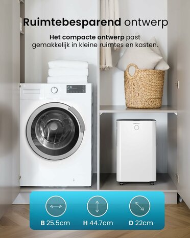 Pro Breeze luchtontvochtiger | 12 liter/dag | www.robohome.nl