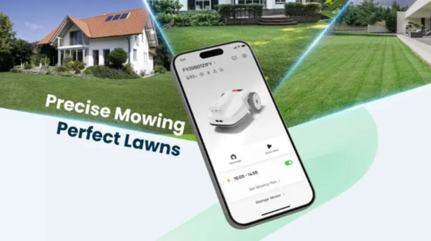 FJD FV2000 robotmaaier | tot 2.000 m2 maaien zonder grensdraad | verkrijgbaar bij www.robohome.nl