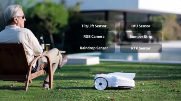 FJD FV2000 robotmaaier | tot 2.000 m2 maaien zonder grensdraad | verkrijgbaar bij www.robohome.nl