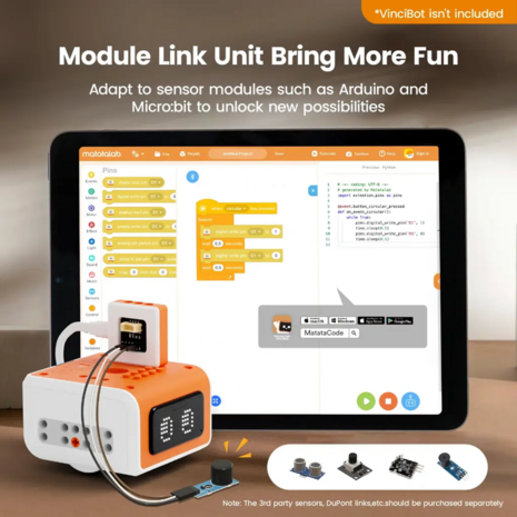 MatataStudio VinciBot Inventor Kit uitbreiding