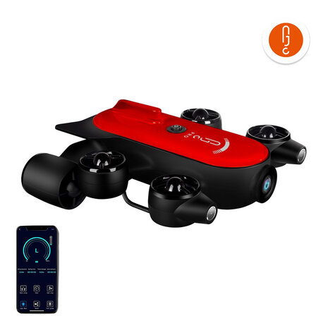 Geneinno T1-Pro 200m 4K UHD onderwaterdrone | www.robohome.nl
