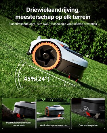 Segway Navimow i205 AWD robotmaaier voor 500 m&sup2; zonder draad