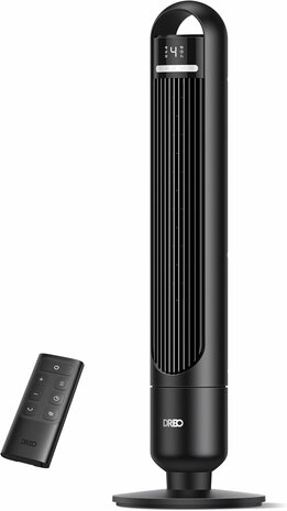 Dreo torenventilator zwart 92 cm met afstandsbediening &ndash; DR-HTF017 | www.robohome.nl